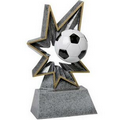 Soccer Bobble Sport Resin - 6"